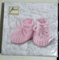 Serviette 20er Packung Babyfinkli rosa, 33x33cm