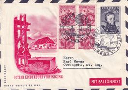 4. Österreichische Kinderdorf-Ballonpost (Fred Dolder) 1950