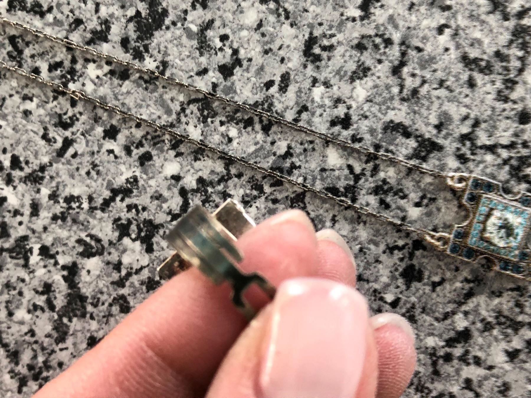 Anelli: VERSPIELTES SILBER DUO MIT BLAUEN STEINE – Usato da Meggen venduto da Meggeni 6