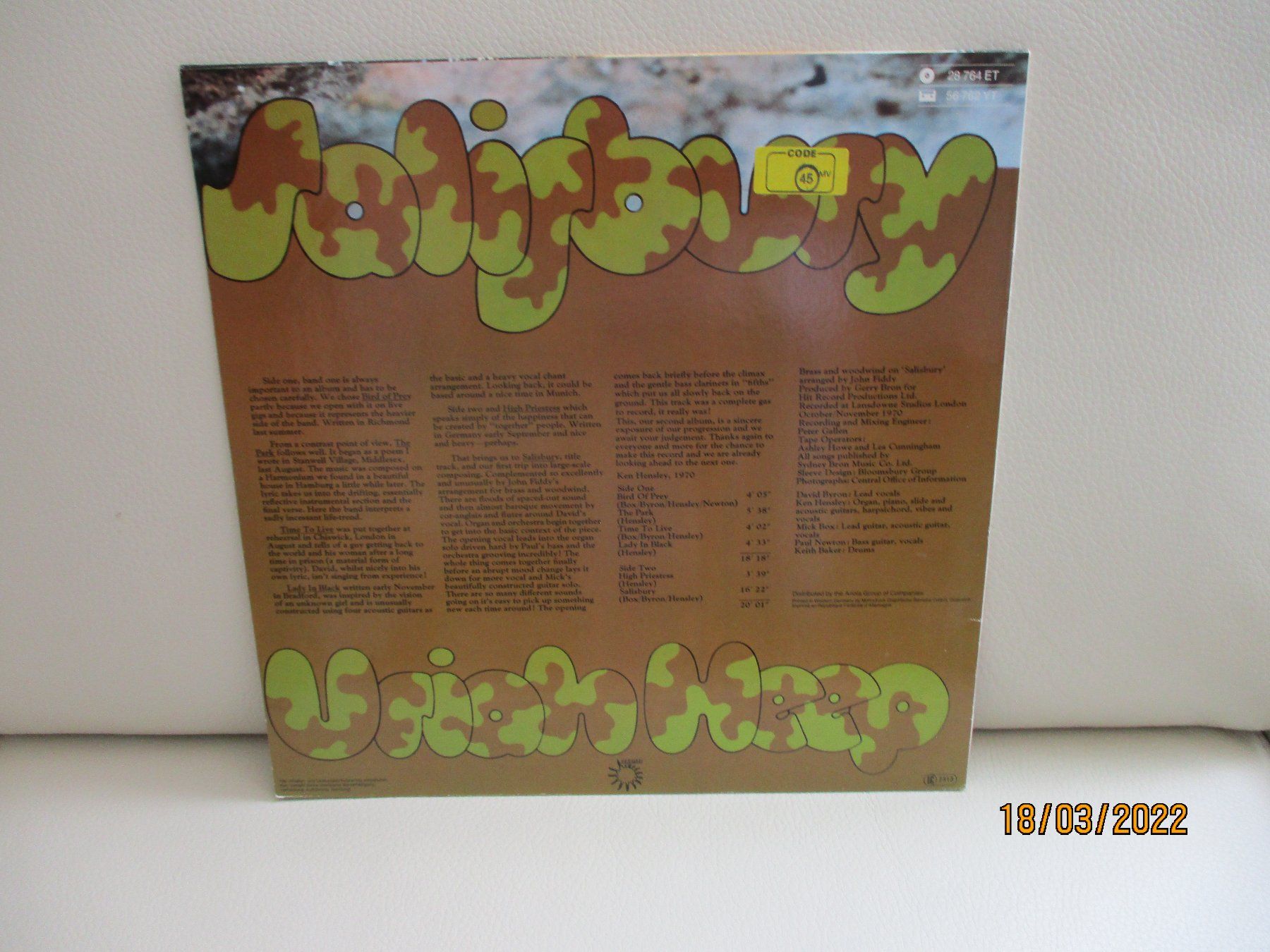 Dischi in vinile: Uriah Heep – Salisbury – Usato da Liestal venduto da Disc-Point 1