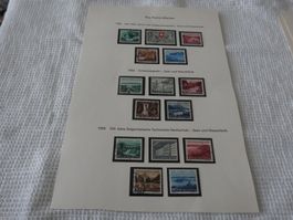 Pro Patria 1 Seite 1953 1954 1955  Seen etc gest.