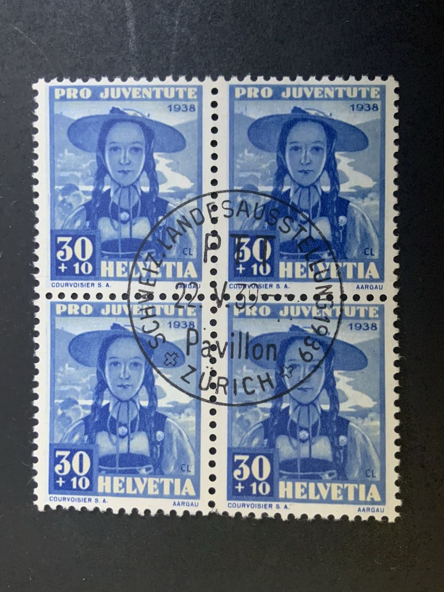 Alle Briefmarken: Landi-Stempel. Juventute – Gebraucht aus Binningen von chr_cr5n