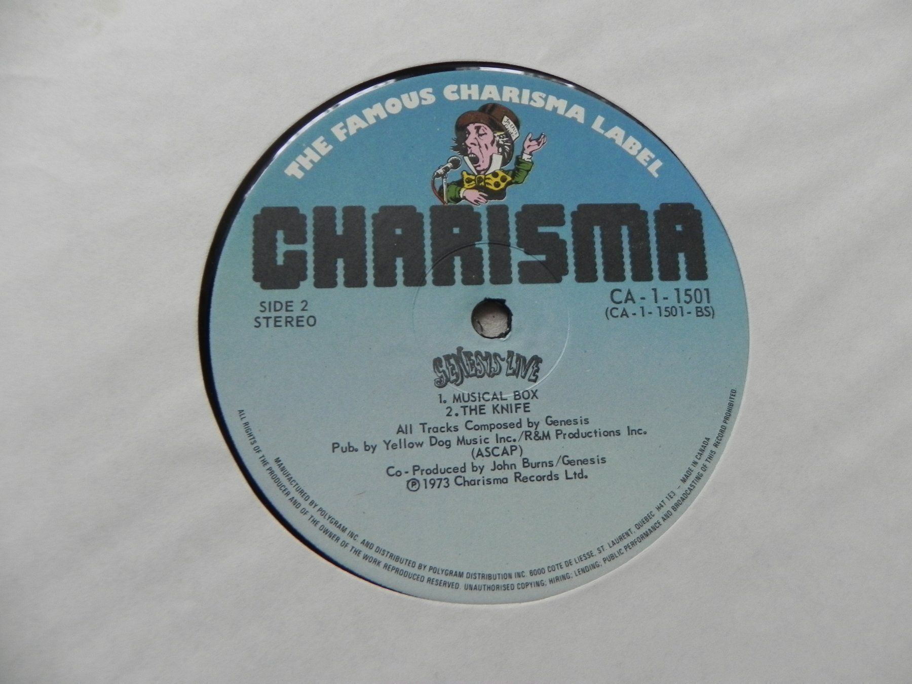 Dischi in vinile: LP brit. Rock Band Genesis Live 1974 – Usato da Siebnen venduto da krimsie 3