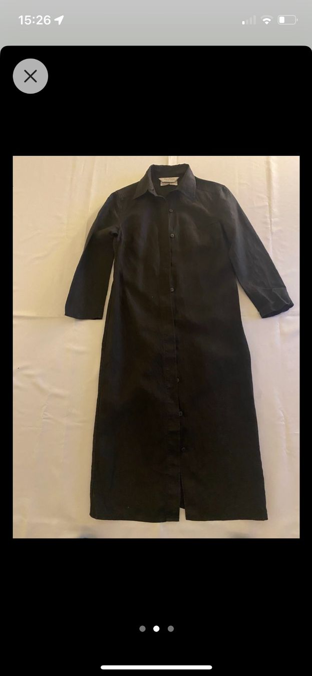 Max Mara Vestiti: Max Mara,Leinenkleid schwarz, Grösse 38 – Usato da Herrliberg venduto da spunggi