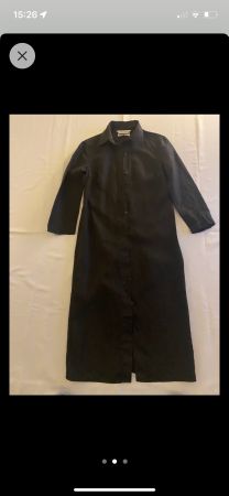 Max Mara,Leinenkleid schwarz, Grösse 38
