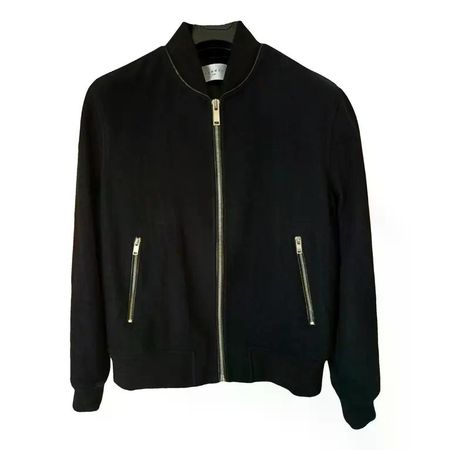 Sandro Paris Blouson Wolle Navy XL (fällt wie M/L)