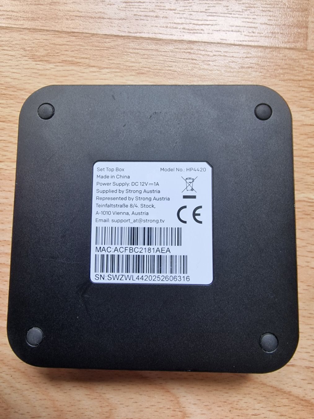 Audio- & Mediensysteme: Android TV/OTT Top Box HP4420 mit Netzteil AC/DC Adapter – Gebraucht aus Fahrwangen von luk_bhw7 2