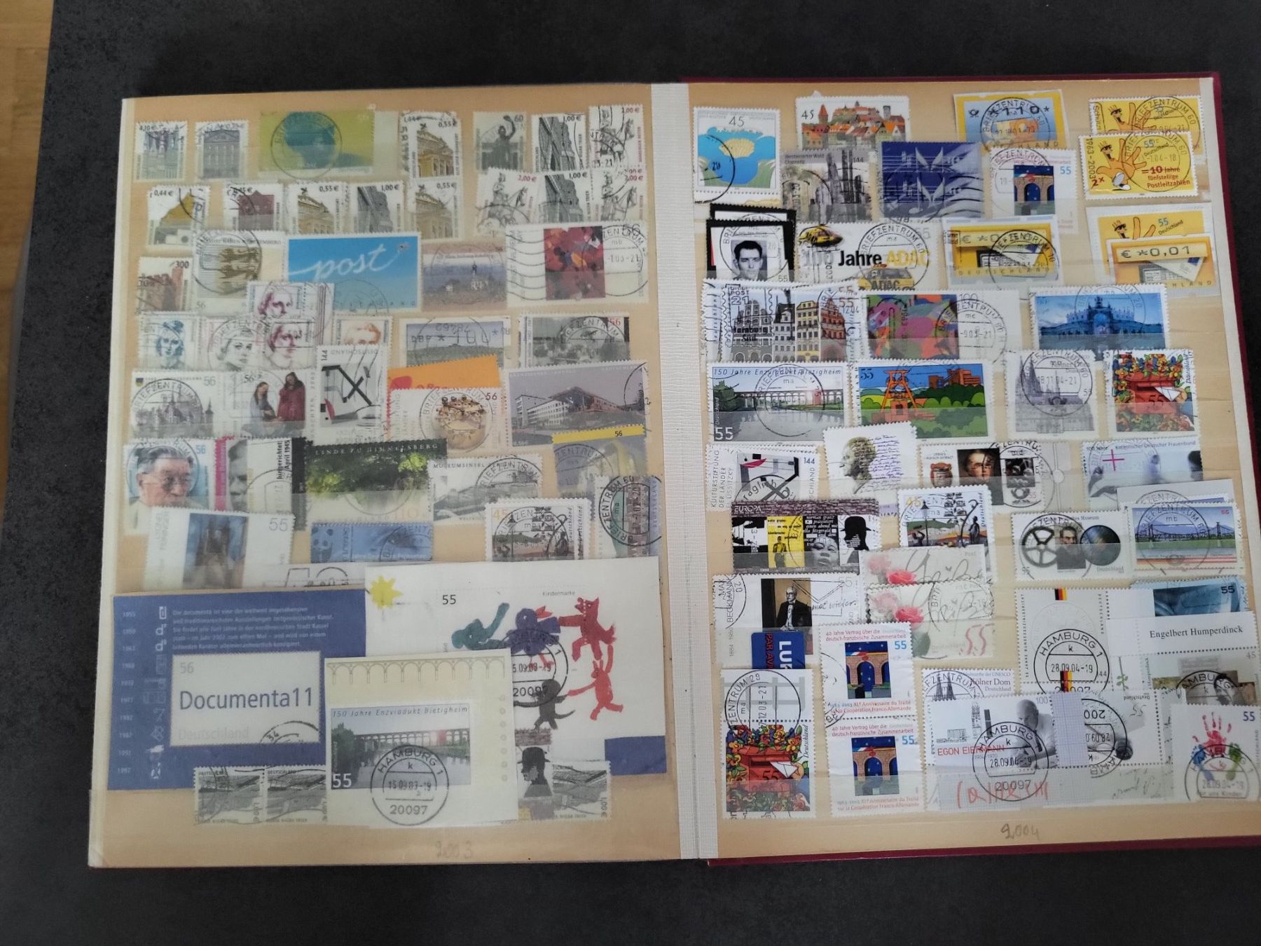 Alle Briefmarken: Sammlung Album - Deutschland – Gebraucht aus Rümlang von Turrin 8