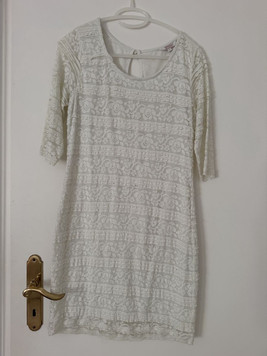 Kleider: Robe blanche dentelle CLOCKHOUSE taille 42 – Neu (gemäss Beschreibung) aus Villeneuve VD von jxste_dani