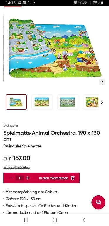 Spielmatte: Spielmatte  – Gebraucht aus Männedorf von Linkesan 1