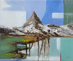 Öl Gemälde „Matterhorn“ - 25x30 cm