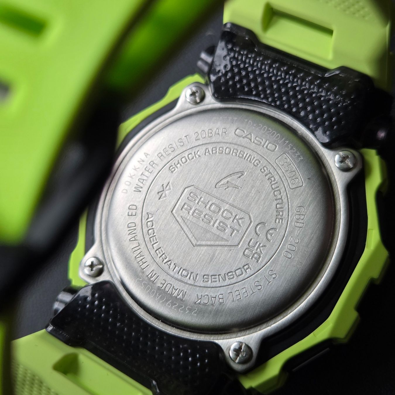 Casio Orologi: Casio G-Shock G-Squad Bluetooth Smart Fluorescent Lime – Nuovo (secondo la descrizione) da Zürich venduto da jafa8 4