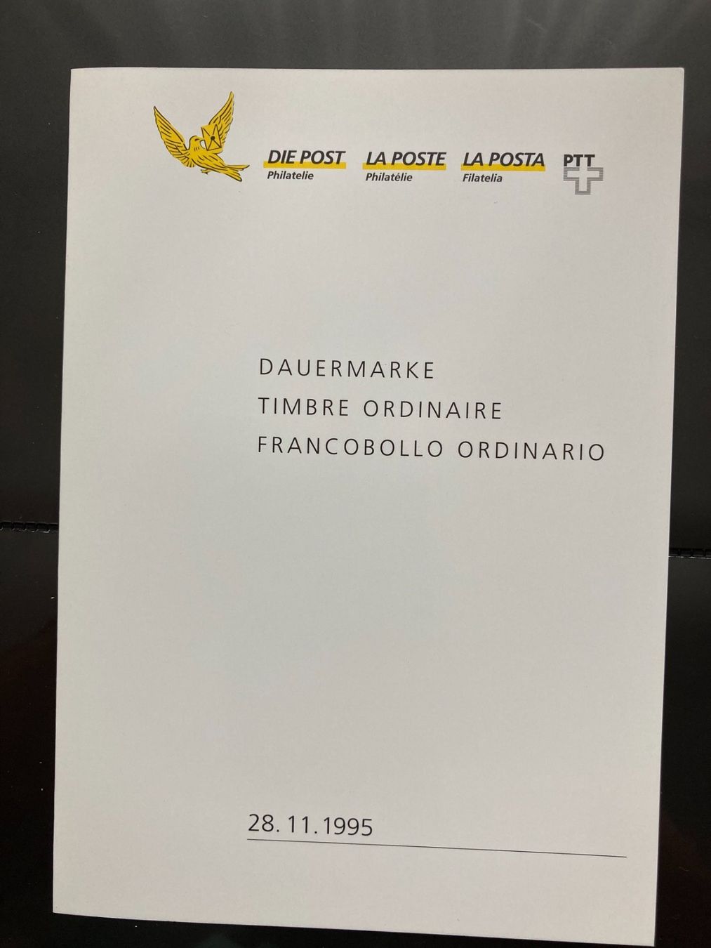 Tutti i francobolli: Schweiz 1995 PTT-Bögli 318 Dauermarke A-Post – Nuovo (secondo la descrizione) da Winterthur venduto da schnueps 1