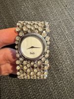 Original D&G Damen Uhr mit Strass – auffälliges Design