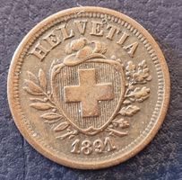 1 RAPPEN JAHR 1891 - SCHWEIZ 