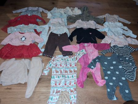 Super süsses Babykleider Set Mädchen Grösse 68 Herbst/Winter