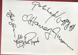 Polo Hofer The Alpinistos Autogramm signiert Karte 20x30cm