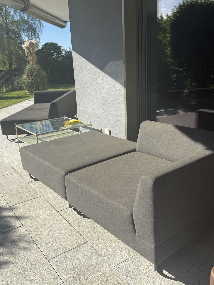 Sofas: Outdoor Sofa Set Dark Grey Modular – D'occasion à Küsnacht ZH par sammenas96