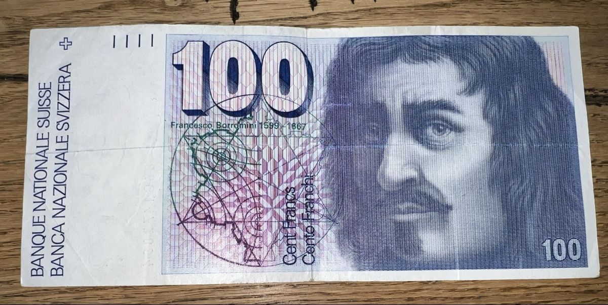Banknoten: 100 Franken Note 20 Franken Note 10 Franken Note Schweiz  – Gebraucht aus Sevelen von Ritiplampi 2
