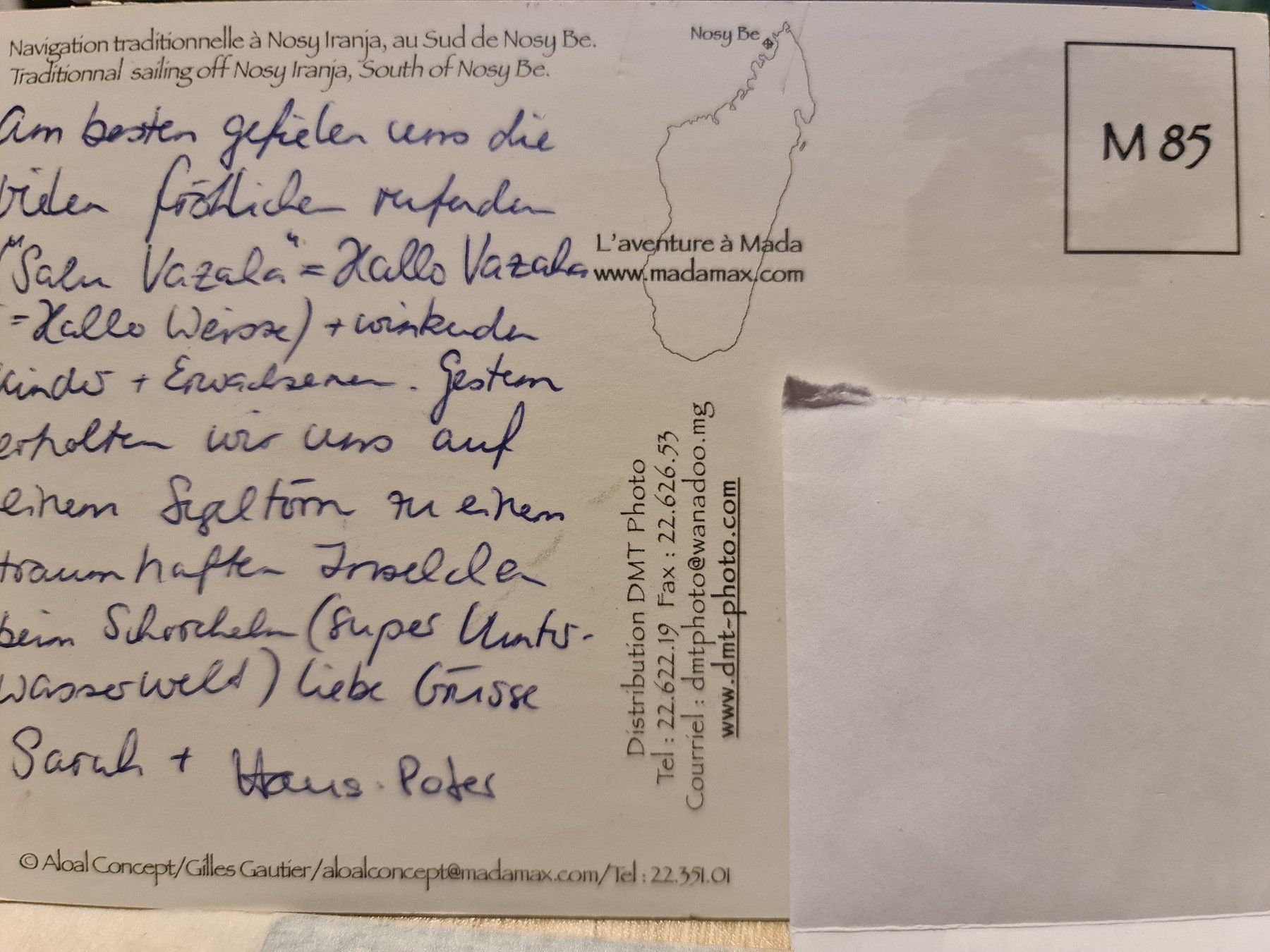 Cartoline postali: Ansichtskarte Madagaskar Nosy Be – Usato da Dintikon venduto da Vexi 1