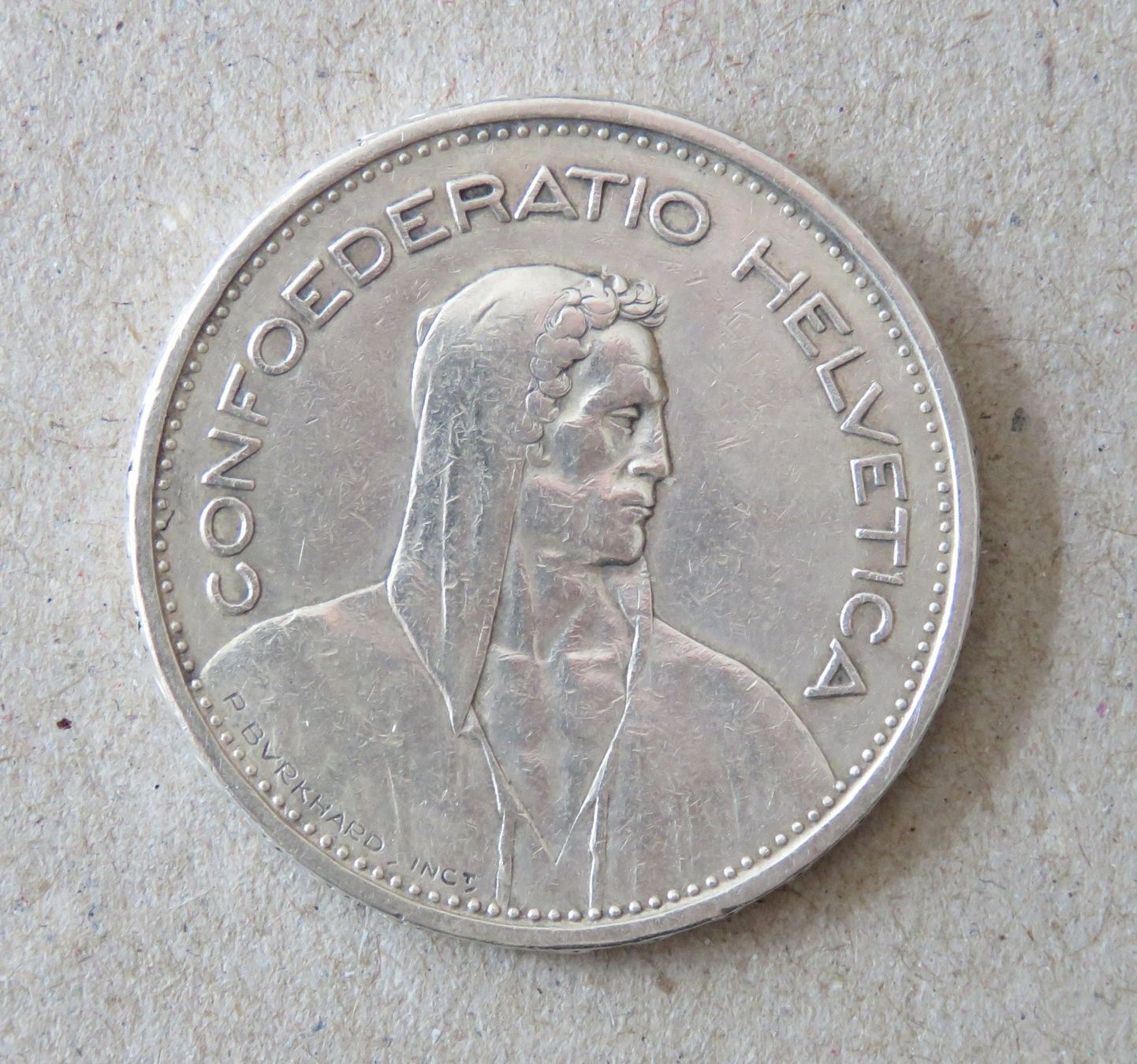 Tutti le monete: Fr. 5.-  1933  Silber – Usato da Kreuzlingen venduto da Koi4 1
