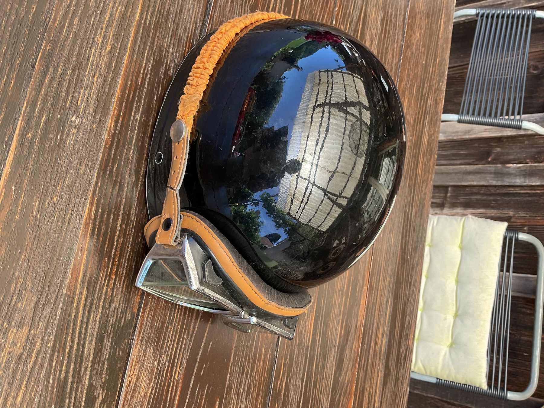 Caschi & visiere: Chromwell helm mit brille climax – Usato da Brittnau venduto da Norton1472 1