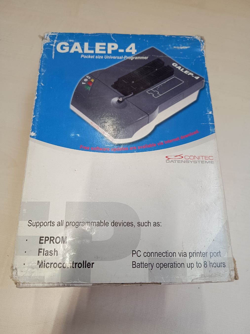 Gabbie, trasporto & Sicurezza: GALEP-4 Pocket size Universal-Programmer mit Zubehör, defekt – Difettoso da Döttingen venduto da Schlei
