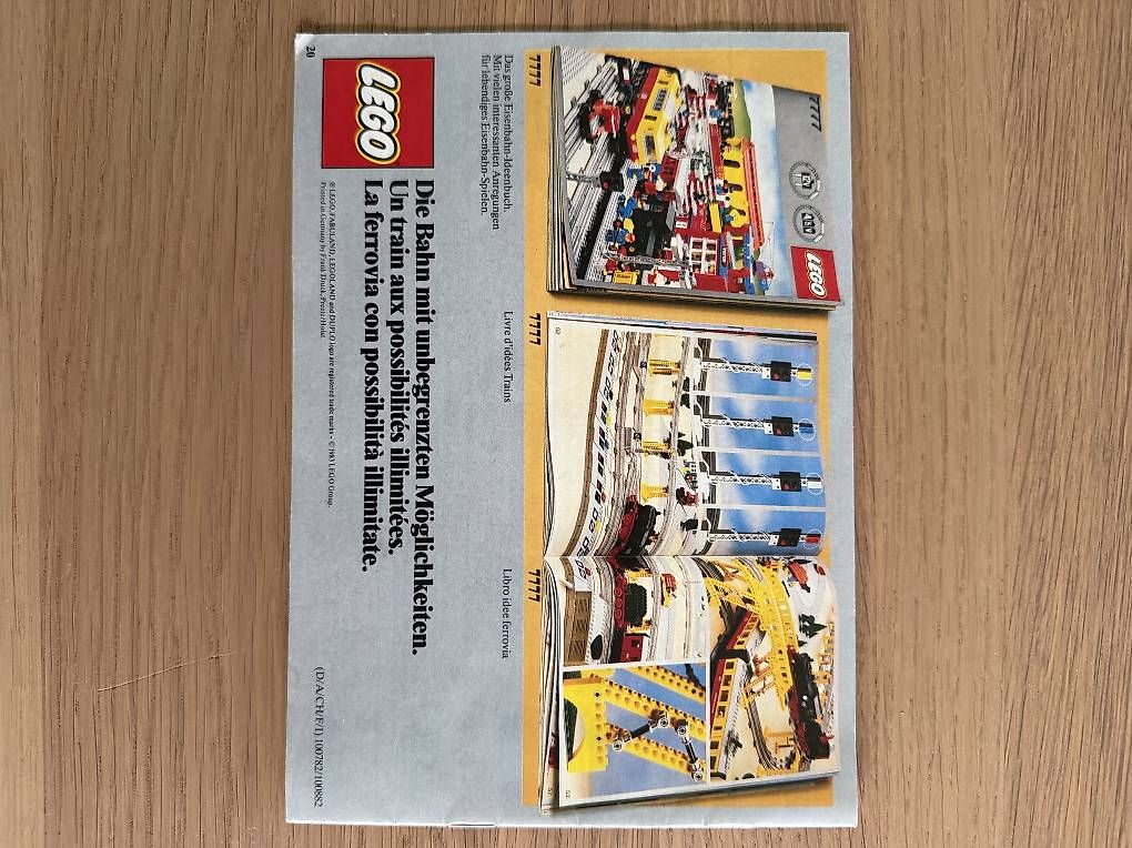 Spielzeuge: Lego Eisenbahn Katalog 100782/100882 – Gebraucht aus Binningen von Banju 1