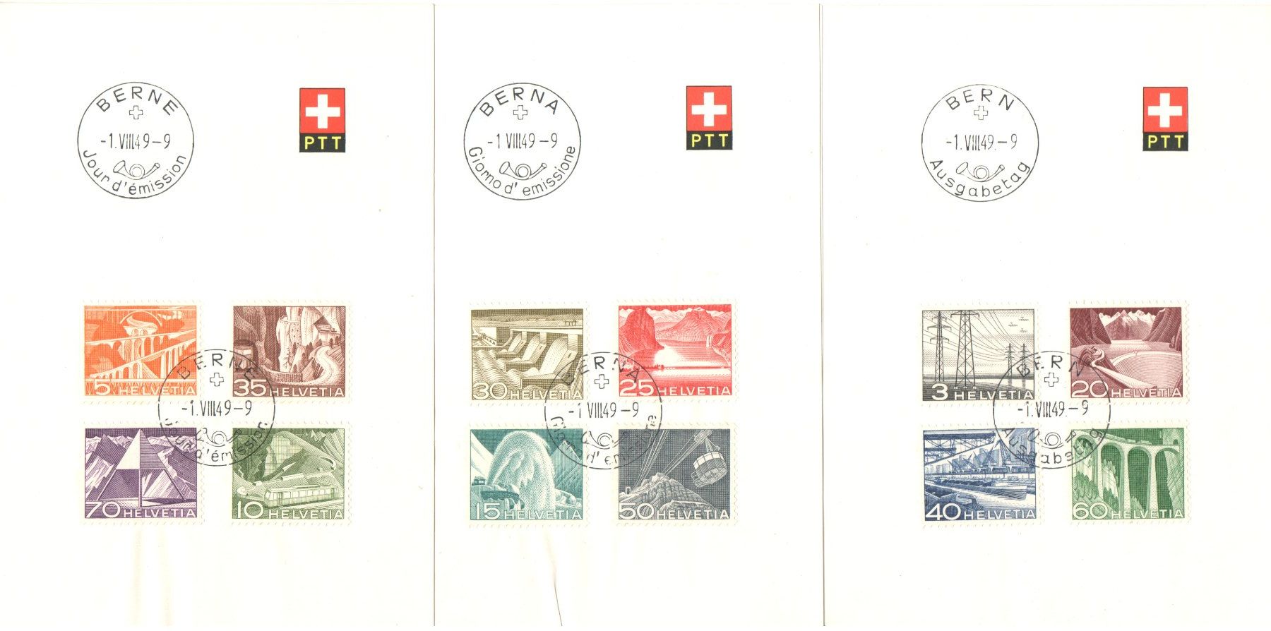 Alle Briefmarken: PTT Brieflein – Gebraucht aus Echichens von mullerch