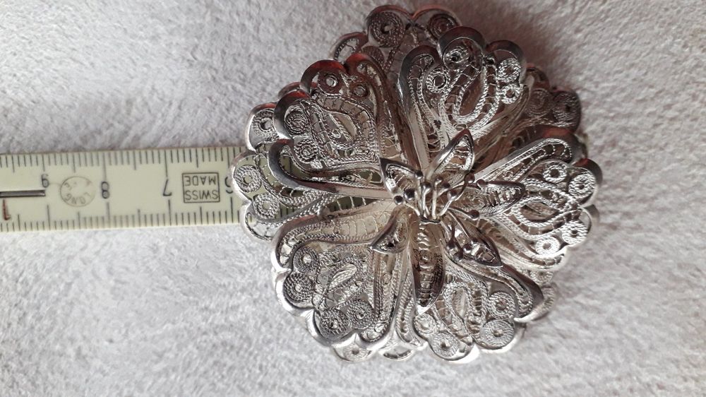 Broche vermeil papillon filigrané - Bijoux Anciens Schaffner