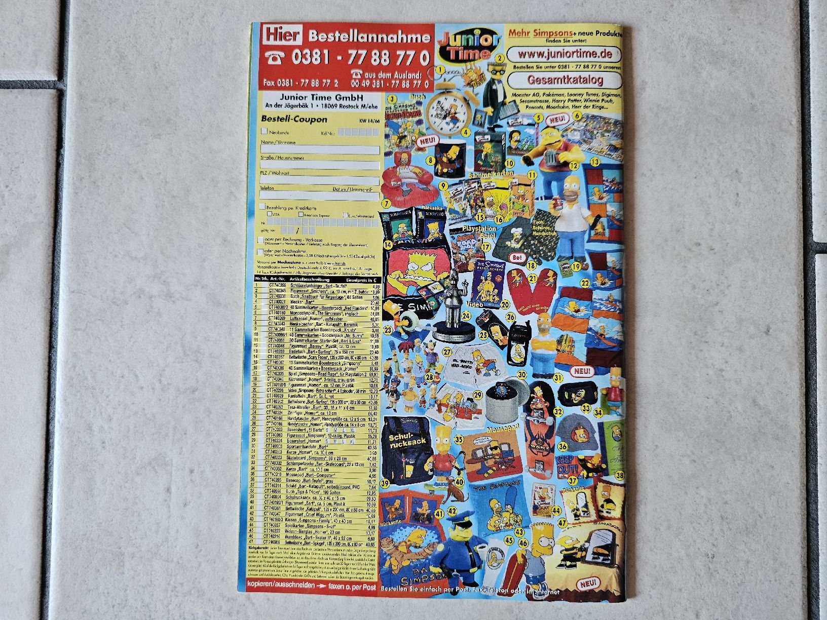 BD: Simpsons Comic  -  Heft #66 – D'occasion à Schneisingen par backstore24 1