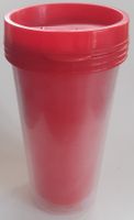 Grand verre thermos en plastique avec couvercle