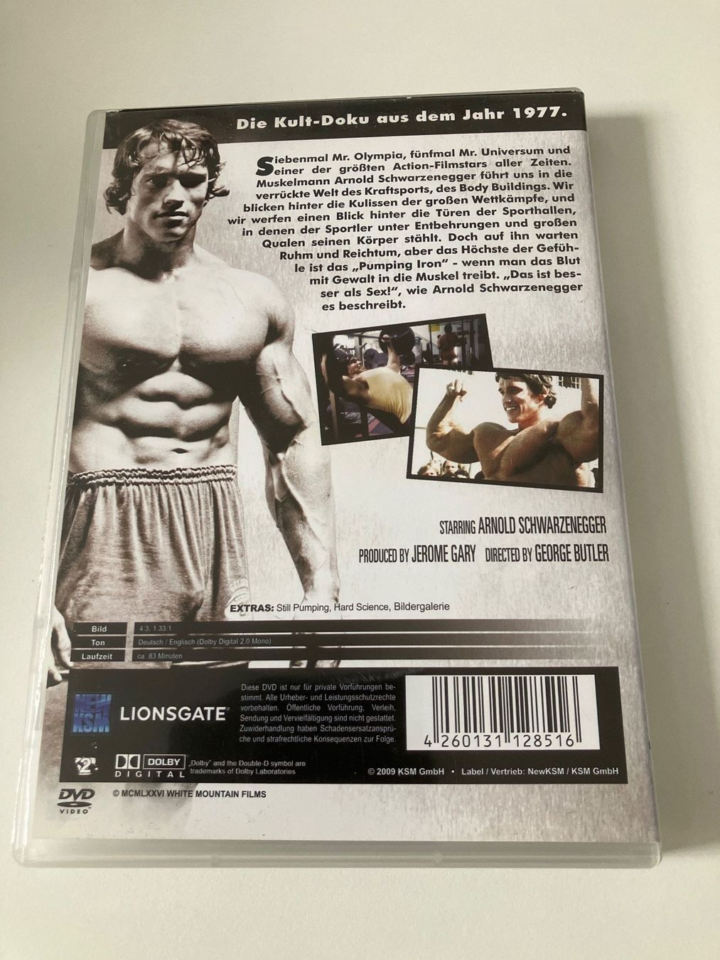 Tutti i DVDs: Pumping Iron (DVD) mit Schwarzenegger, Ferrigno – Usato da Arbon venduto da JoJoAs 1