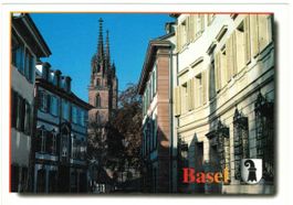 AK Basel Rittergasse mit Münster