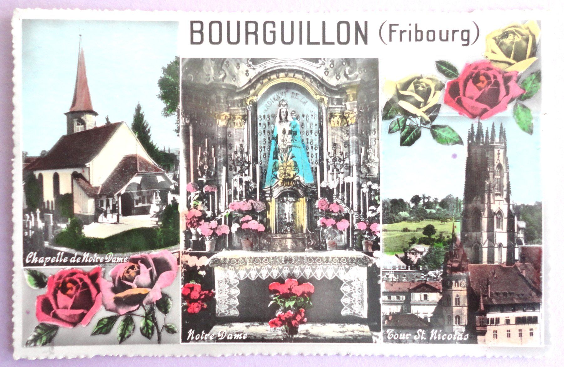 Ansichtskarten: Bourguillon (Fribourg) – Gebraucht aus Fétigny von Billy2miny