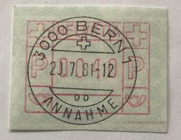 Automatenmarken mit Vollstempel Bern