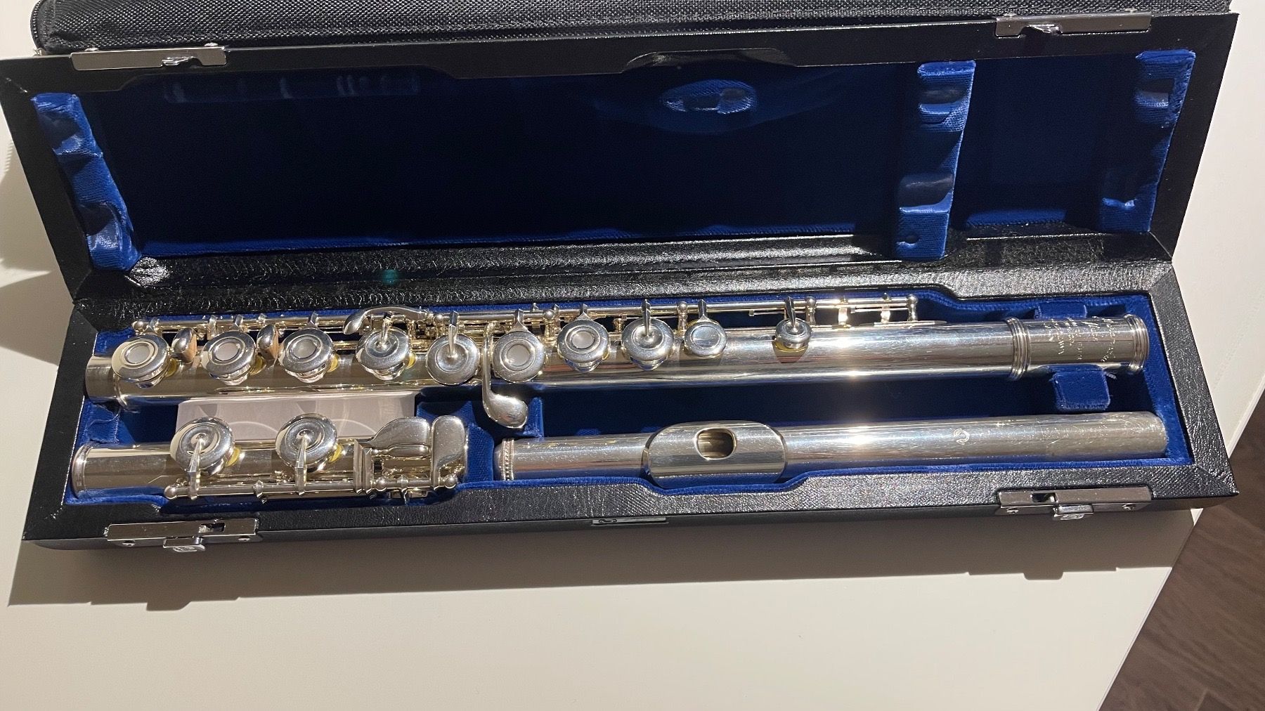 Strumenti musicali: Muramatsu Querflöte Silber + Notenständer + TascheQuerflöte – Usato da zeihen venduto da Racer-71