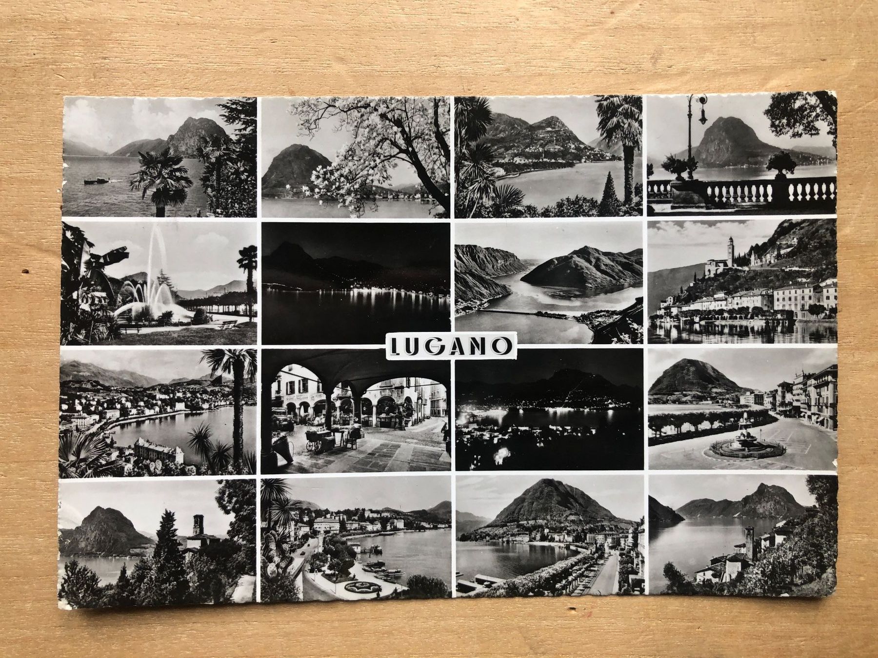 Cartoline postali: Lugano ~ 1960 – Usato da Neuchâtel venduto da Atahuallpa