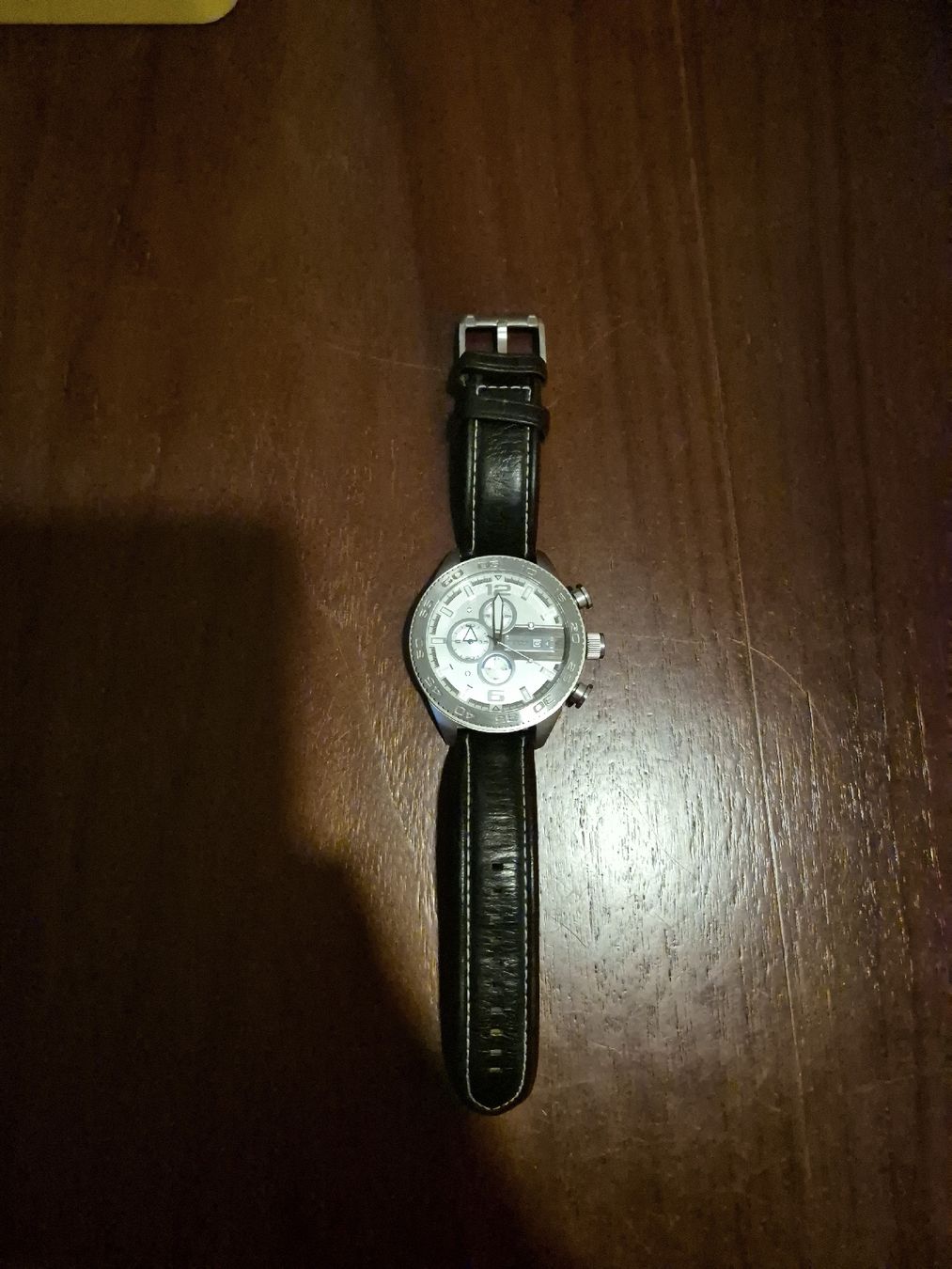 Fossil Orologi: Fossil Men's Watch Chronograph, Black Leather Strap. Box. – Nuovo (secondo la descrizione) da Basel venduto da and_zvv7