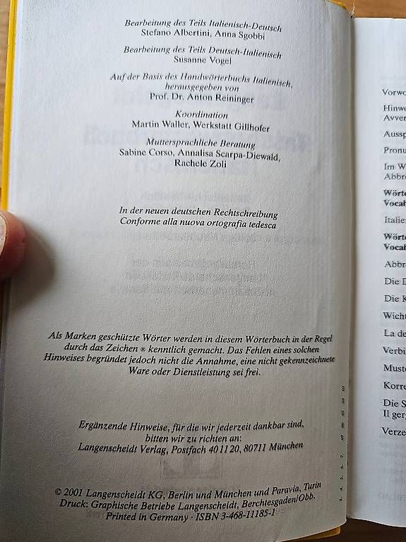 Libri: Langenscheidt deutsch / italienisch – Usato da Pfeffingen venduto da Do37Que82Mi 1
