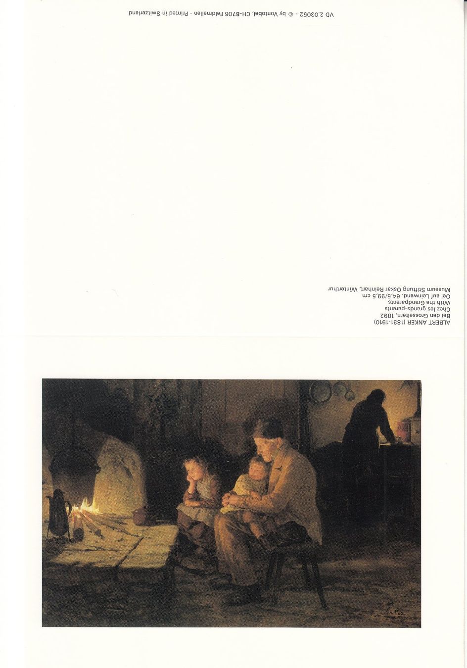 Cartoline postali: DK Albert Anker, Bei den Grosseltern, 1892 – Nuovo (secondo la descrizione) da Bürglen TG venduto da StampGraf