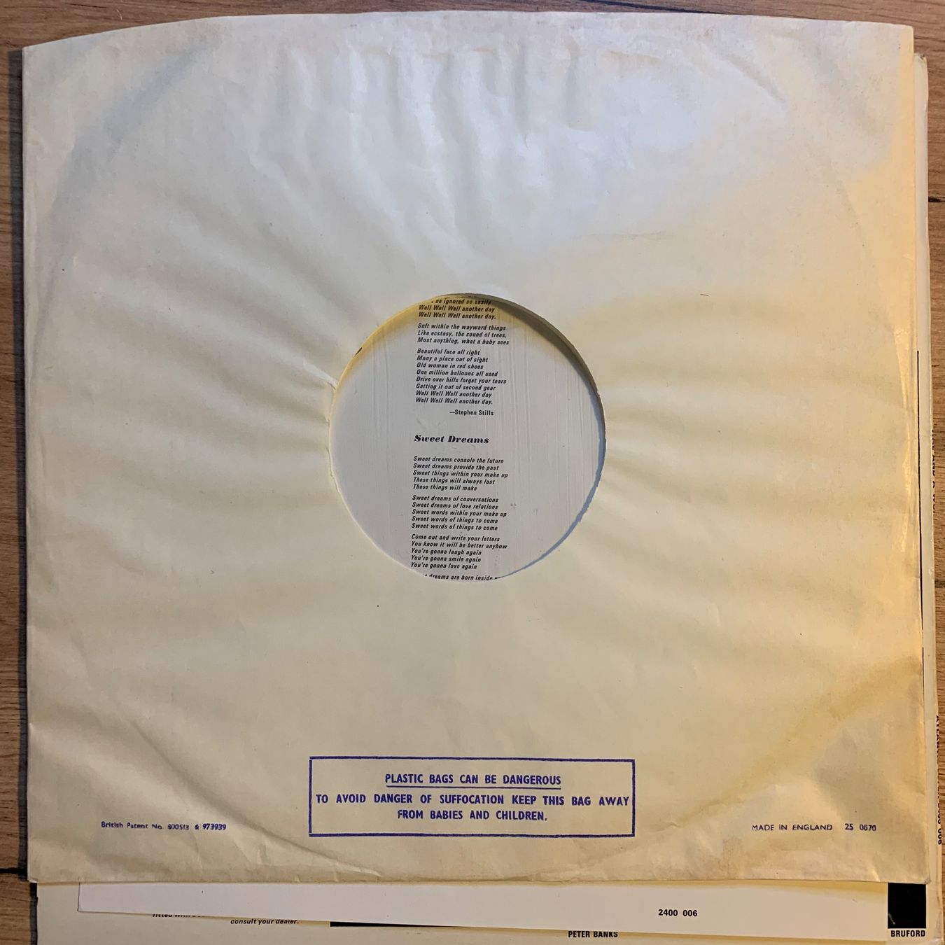 Dischi in vinile: YES - TIME AND A WORD...OG UK 1970...EX/VG+ – Usato da Gals venduto da Diskopatshop 3