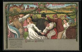 Litho Ganzsache Bayern PP15C51 /02: Wür