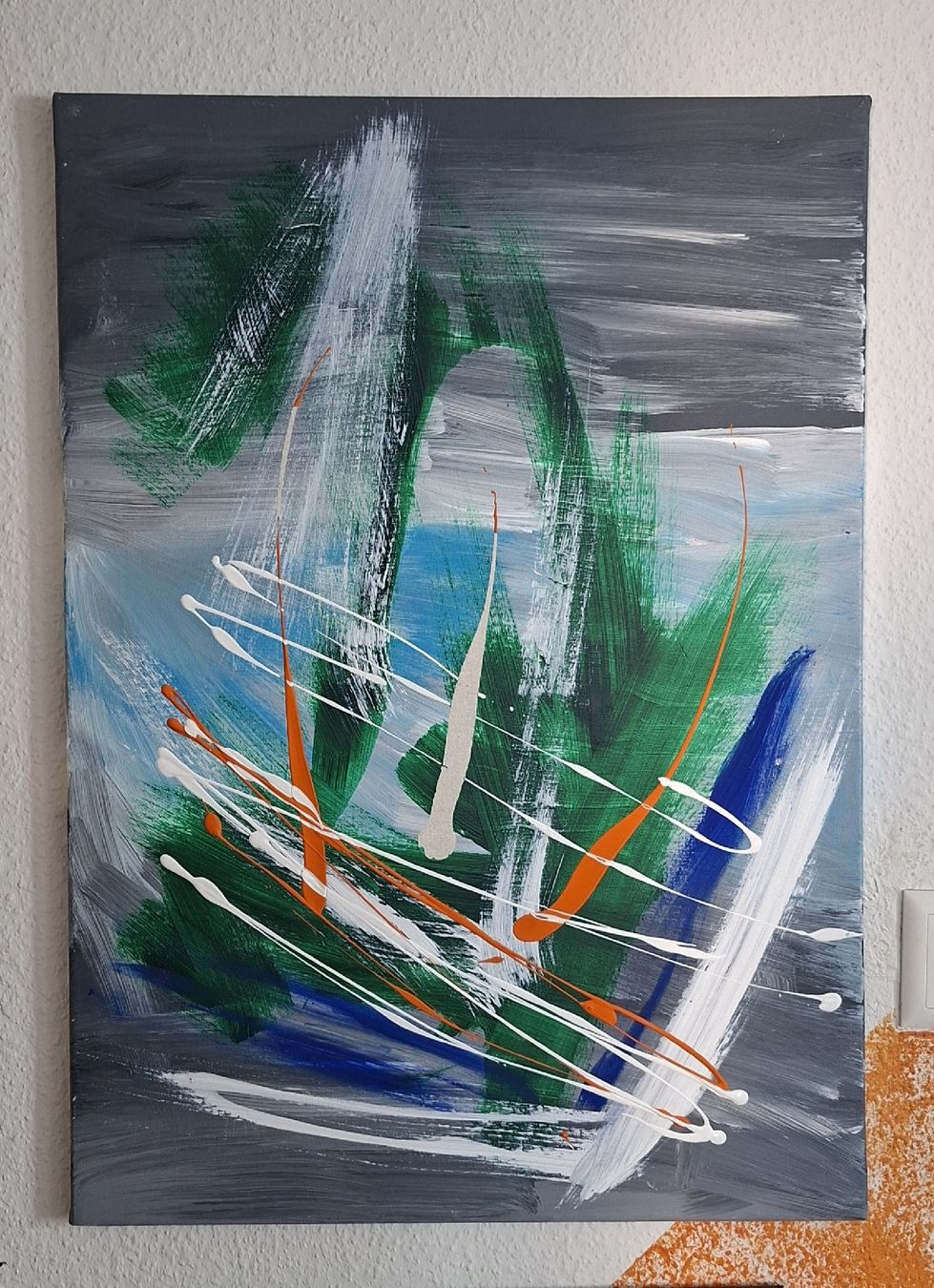 Dipinti: Gemälde "Chaos" handmade 50×70 – Nuovo (secondo la descrizione) da Riehen venduto da Steinbock1970