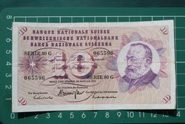 gottfried keller banknote 10 franken 1972
