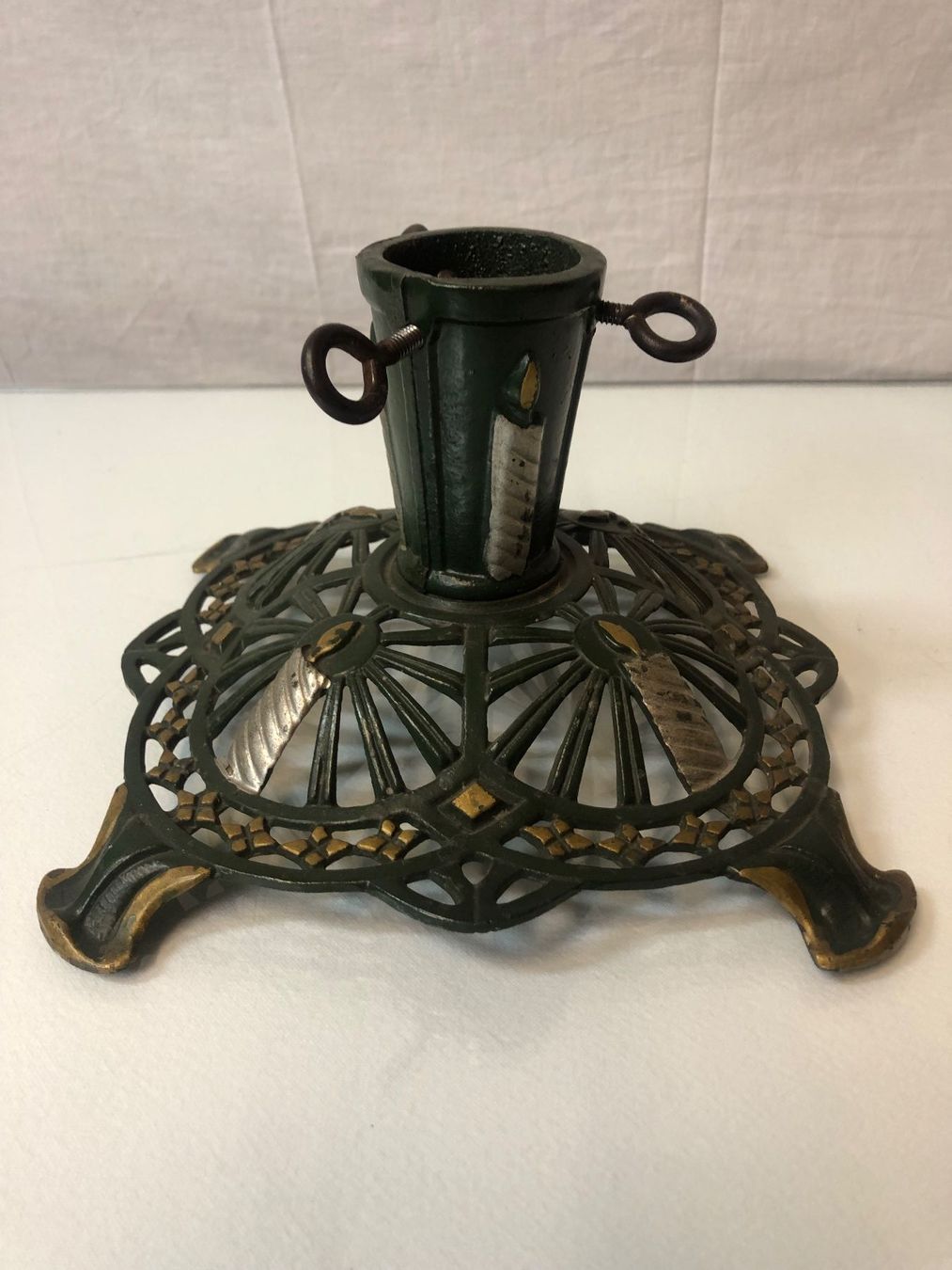 Basi per albero di Natale: Alter Christbaumständer aus Metall 22x22x14cm – Usato da Brunnen venduto da Allerwaren 4