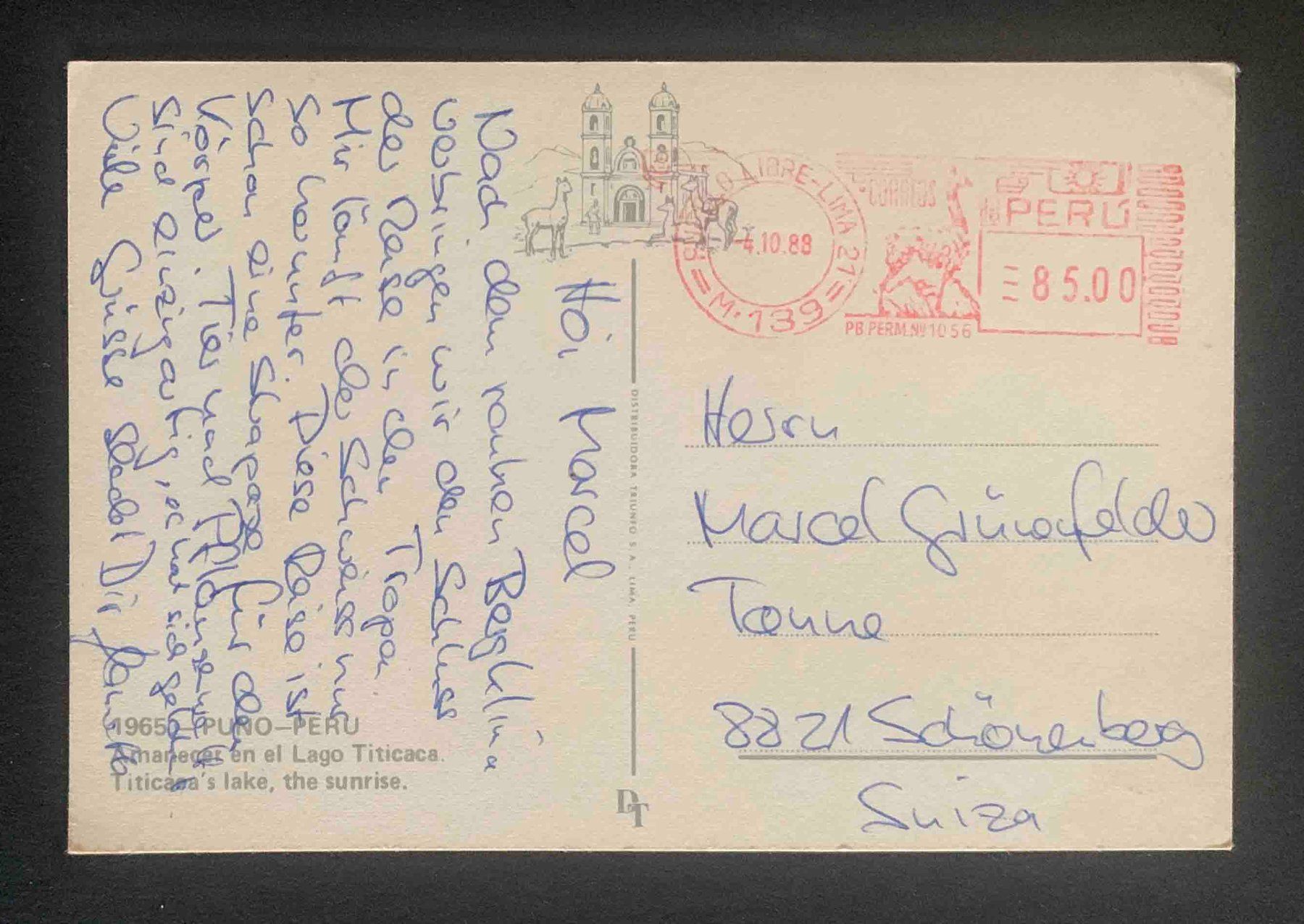 Cartoline postali: AK Puno Peru Schiff – Usato da Goldau venduto da Balkonia09 1