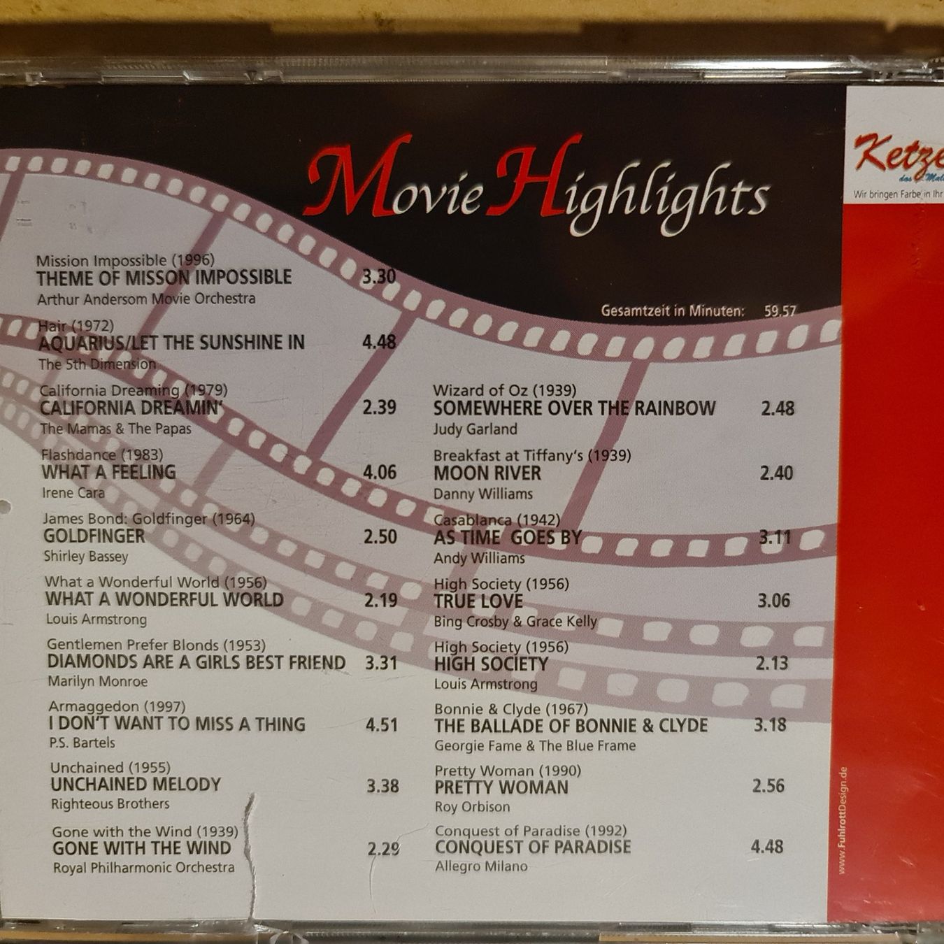 CD: CD Movie Highlights – Usato da Dintikon venduto da Vexi 1