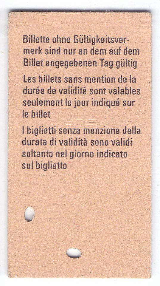 Biglietti: Billette Cham - Zug - Rotkreuz – Usato da Langenthal venduto da Sammlungs_aus 1