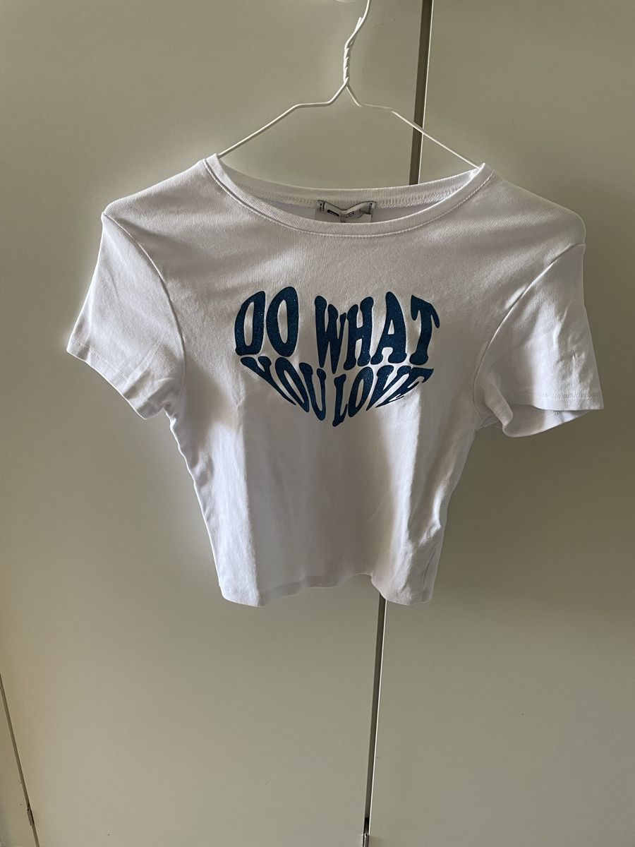 T-shirts: T-shirt blanc imprimé "Do what you love" s – Neuf (Voir description) à Pully par kaba07